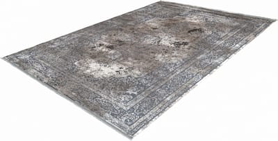 Pierre Cardin Elysee Lalee- Vintage - Super zacht - Shinny - acryl viscose - Vloerkleed – hotel sjiek - design tapijt fraai – modern designer Karpet - 80x150- Grijs silver