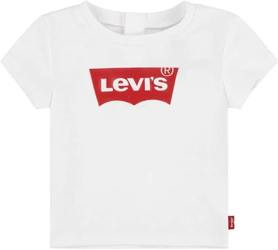 Levi´s ® Kids Batwing T-shirt Met Korte Mouwen Wit 18 Months Jongens,Meisjes