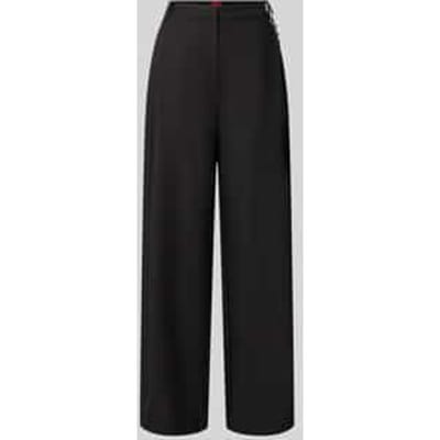 Regular fit barrel leg broek met viscose, model 'Hentessa-1'