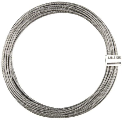 Stoker Staal Kabel Din3055 +1 6x7 5 Mm 15 M Zilver