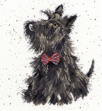 Scottie Aida Wrendale Designs by Hannah Dale Bothy Threads Borduurpakket XHD13