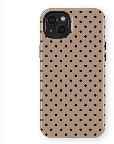 Polka Dots Hoesje geschikt voor iPhone 14 Plus | Geschikt Voor Mag | Stippen Design Backcover geschikt voor iPhone 14 Plus Cocoa Noir
