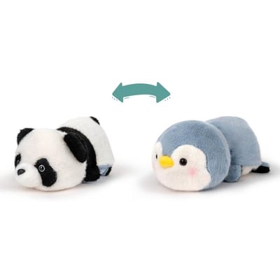 Schattige Flip Panda Veranderd in Een Kleine Panda Pop Pluche Speelgoed Pop Kindercadeau 25cm
