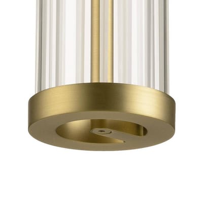 SLV LED hanglamp Quimera, messingkleurig, Ø 8 cm, CCT
