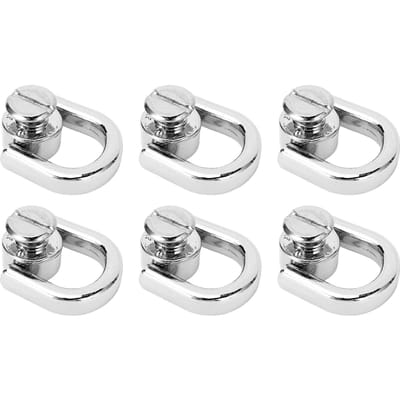 20 STUKS D-ring Klinknagel 16x9.5mm Zinklegering en IJzer Klinknagel Knop Bal Stud met Draad voor Leer Grijs