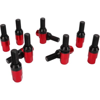 20 stuks M14x1.5 Kegelzitting Wielbouten Wielmoeren Kegelbout Universele Auto-accessoires voor Auto Rood rood