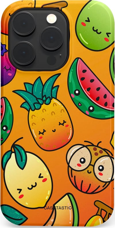 Casetastic Hoesje Geschikt voor Apple iPhone 14 Pro Magsafe - Stijlvolle Beschermende Duo-layer Case - Fruitastisch