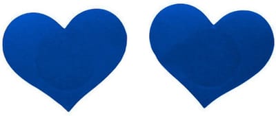 Finnacle - Niple Stickers Hart - Blauwe Tepelstickers met Hartjes - Zelfklevend en Stijlvol