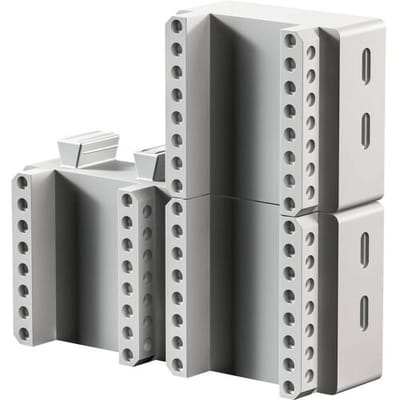 Rittal SV 9635.640 9635640 Montageset (b x h) 90 mm x 80 mm Polyamide Grijs 4 stuk(s)