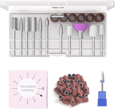 Thijox - Professionele Nagelfrees Set 12 Stuks, 3/32 Inch met 36 Banden voor Manicure en Pedicure, Slijpmachines voor DN-2402 DN-2502
