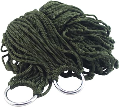 Hangmat Net - Schommelbed Touw - Buiten Ontspannen - Ademend Nylon Koord - 240x80cm - Groen