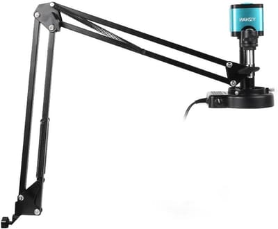 Digitale Microscoop - Soldeermicroscoop Inspectiemicroscoop - Precisiewerk Inspectie - 4K Ultra HD Beeld - 150x Vergroting - Turkoois