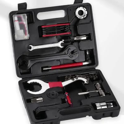Universele Fiets Reparatieset 14-Delig – Complete Fietsgereedschap Set met Koffer – Voor Onderhoud en Reparatie van MTB & Racefiets