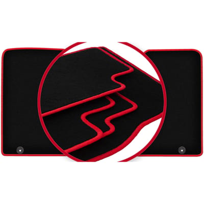 CARLUX-RED automatten voor: Opel Vivaro II bestelwagen (2014-2019)