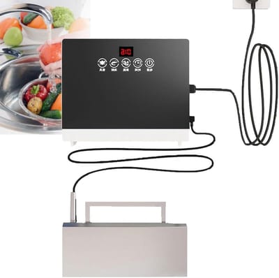 Ultrasone Vaatwasser - Schotel Wasmachine - Keuken Reinigen - Aanraakbediening - 243 cm - Zilver