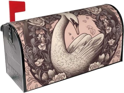 Brievenbushoes Decoratie - Brievenbus Cover - Tuindecoratie Buiten - Magnetisch Waterdicht - Extra Groot Formaat - Zwart