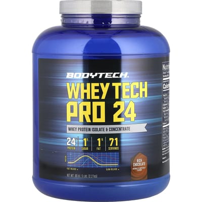 Whey Tech Pro 24, Rijke Chocolade, 2,27 kg(5 lbs)