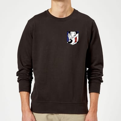 Looney Tunes Pepé Le Pew Faux Pocket Trui - Zwart - S