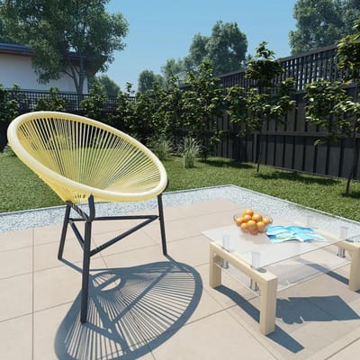 Tuinstoel Acapulco - Buitenstoel - Ontspannen buiten - Waterafstotend zitoppervlak - 69 x 66 x 87 cm - Beige