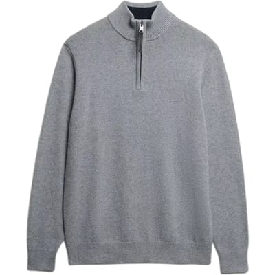 Heren trui van gemengde wol met opstaande kraag Superdry