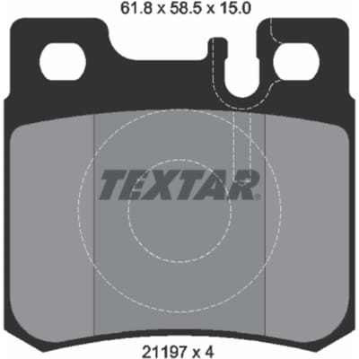 Remblokset TEXTAR 2119701, achter