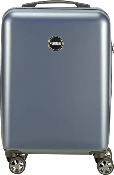 Princess Traveller PT-01 Deluxe - Handbagage Koffer - Platinum Navy - 55x35x20cm - 34 L Reiskoffer - Trolley met TSA slot