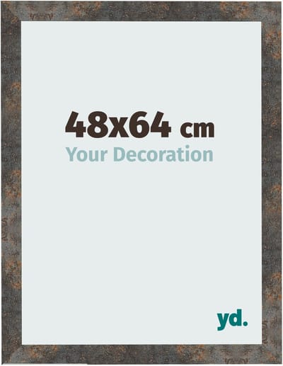 Your Decoration - Fotolijst 48x64 cm - MDF - Geoxideerd Metaal - Bologna