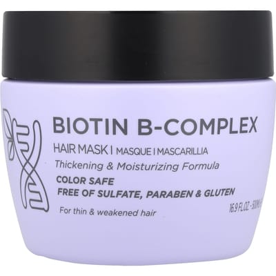 Luseta Beauty, Biotine B-Complex, Herstellend Anti-Haaruitval Haarmasker, 16,9 fl oz (500ml) gray