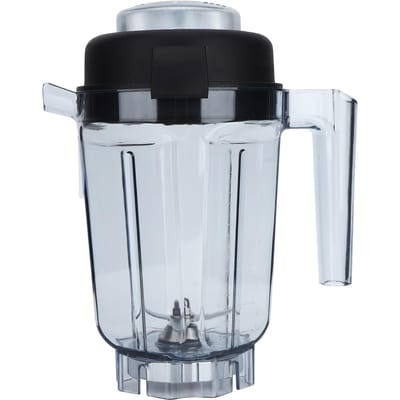 Récipient transparent pour blender alimentaire avec couvercle à lame Accessoires de remplacement Adaptés au récipient Vitamix 32 oz black