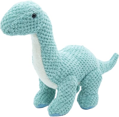 Cute since 1999 - Katoenen Knuffel Blauwe Dino - Staande Dino Speelgoed- Baby Knuffel - 36cm