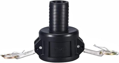 Nok- en groefslangmontage 1-1/2 inch, Type C Camlock vrouwelijke koppeling, robuuste HDPE en roestvrij staal voor betrouwbare vloeistofoverdracht en verbindingen