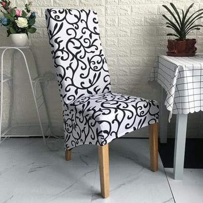 Housse de Chaise Longue Taille XL Spandex Extensible Style Européen Surdimensionnée Siège Chaise de Salle à Manger Housse de Chaise Restaurant Hôtel Fête Banquet 1 piece