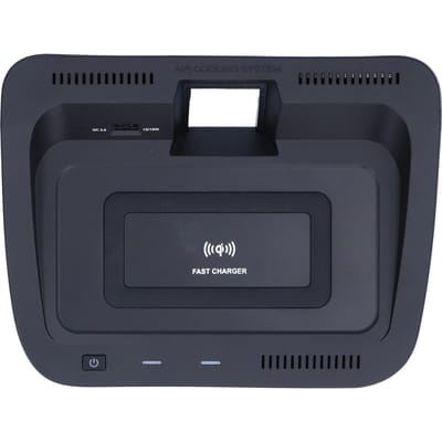 Chargeur Sans Fil pour Voiture Support de Téléphone Panneau 15W Protection contre la Surcharge pour RAV4 2019 2020 black