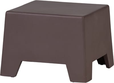 WOOOD Zina Bijzettafel Laag - Cement - Bruin - 36x50x50