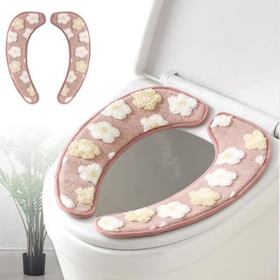 Toiletstoelhoes - Zachte Overlay - Comfort Verhoging - Wasbaar Herbruikbaar - Universele Pasvorm - Roze
