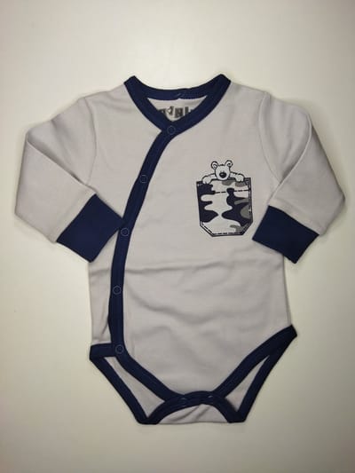Nini - Rompertje Lucas - Omslagromper - Overslagromper - Maat 56 - 0 t/m 2 maanden