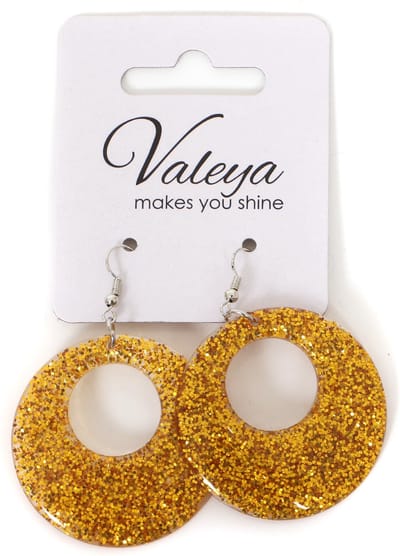 Oorbellen Rond Zilver Goud - Foute Party - Carnaval - One Size - Volwassenen