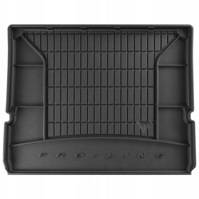 Premium Rubber Kofferbakmat met Organizer Functie – Geschikt voor FORD S-Max I 2006-2015 – 7-persoons uitvoering (3e zitrij ingeklapt) – TPE Rubber – Hoge Rand 5 cm