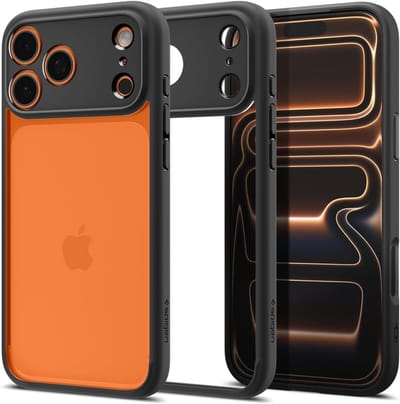 Spigen Geschikt voor Apple iPhone 17 Pro Max - Anti Vergeling - Ultra hybrid - Slank - Back Cover Hoesje - Zwart