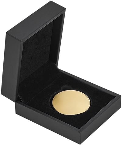 Solidchoice- Muntdisplaybox Hoogwaardig PU-leer - Munten Organizer - Munten Opslag - Munt Houder - Geschikt voor 44mm - Compact formaat 7,35x8,45x3,85 cm - Muntenhouder