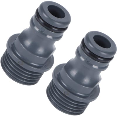Dailygoods - G1/2 buitendraad snelkoppeling - tuinslang adapter - duurzaam - grijs - waterkraan verbinding - eenvoudig te installeren - geschikt voor...