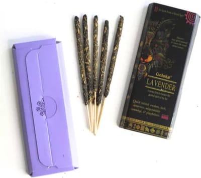 Goloka - lavender - wierook - lavendel - geurstokjes - harswierookstokjes - 3 doosjes