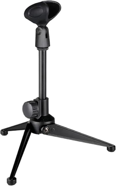 Microfoon Stand - Tafel Statief - Opnemen Geluid - 360 Graden Rotatie - Lichtgewicht Ontwerp - Zwart