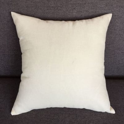 Dikke Linnen Stof Sierkussen Woonkamer Kussen Bankhoes Nachtkastje Rugkussen Auto Lendenkussenhoes Kantoor Gebruik Rughoes 45x45CM wit