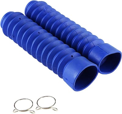 Motorfiets Vorkbellen, Rubber Vorkbescherming en Schokgaiters voor ATV en Dirtbike 205x42mm (Blauw)