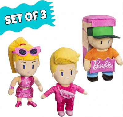 Barbie plush buddies set x 3 Stumble guys knuffel