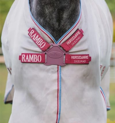 Horseware Rambo Protector Vliegendeken 150 Zilver Normal