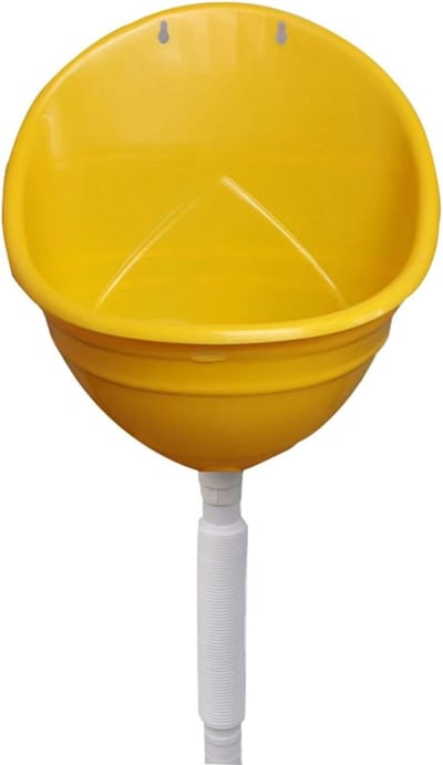 Plastic Urinaal - Mannen Urinoir - Buiten Gebruik - Waterbesparend Ontwerp - 29.5 x 34.5cm - Wit