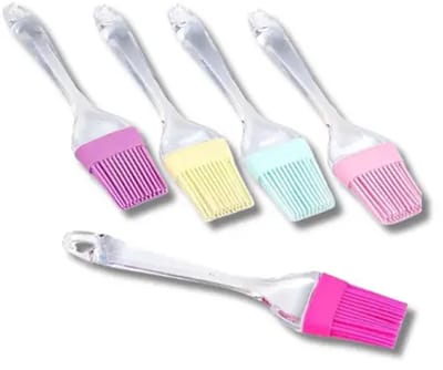 Siliconen bakkwast – hittebestendig 220°C – assortiment kleuren – anti-aanbak