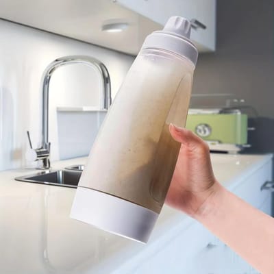 Pannenkoekbeslag Fles Beslagmixer Met Blenderbal Draadgarde Voor Restaurant Bakken Pannenkoeken Cupcakes Muffins Crêpes En Meer beige
